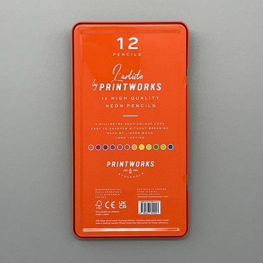 Colour pencils neon 12-set