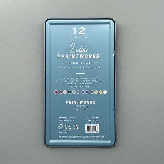 Colour pencils metallic 12-set