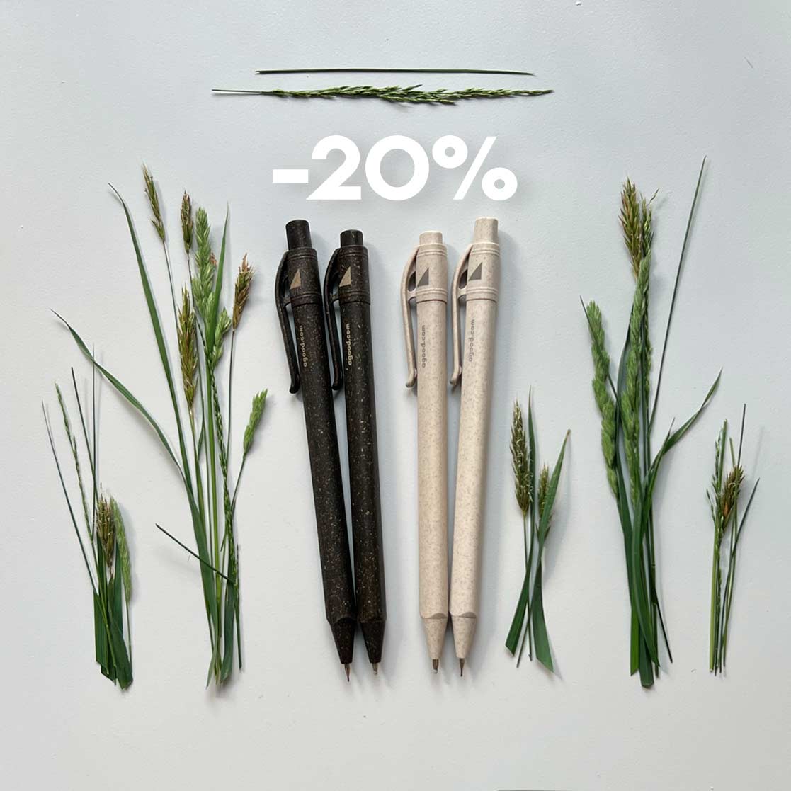 Pens made from meadow grass