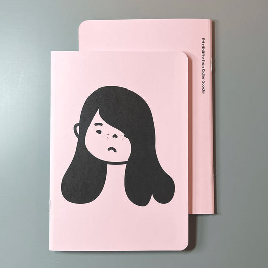Quirky pink notebook 'Sour Girl' from Kidler Goods