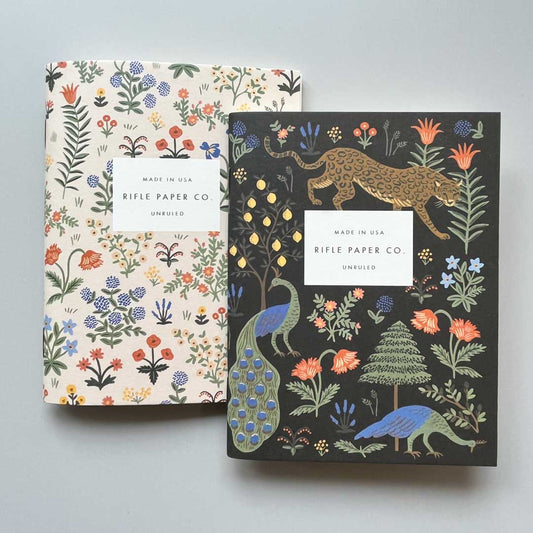 Rifle Paper Co Menagerie A6 notebook set covers