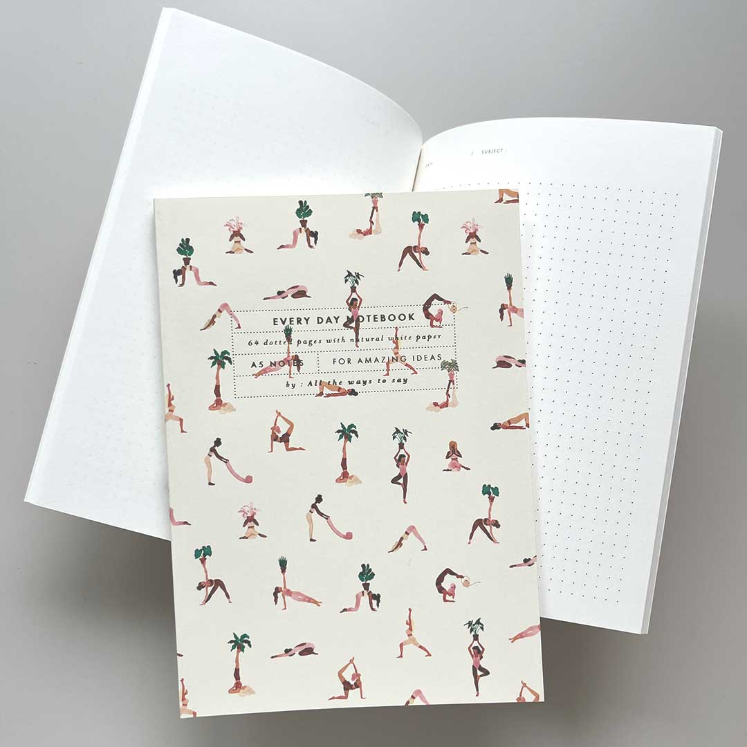 All the ways to say yes yoga open notebook