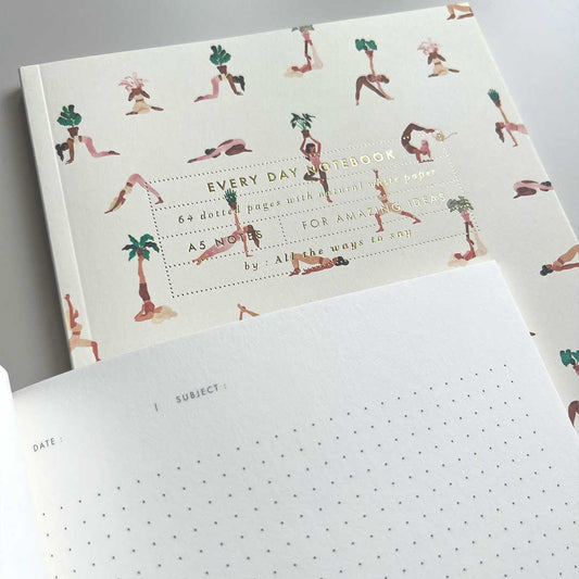 All the ways to say yes yoga notebook with dotted grid