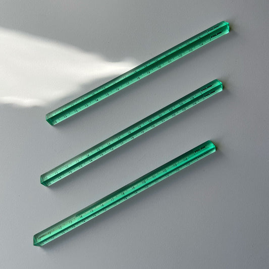 Triangular ruler mint green