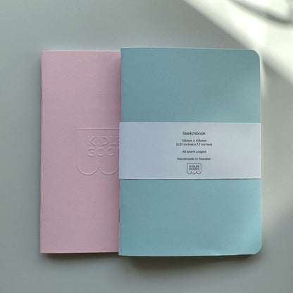 Sketchbook duo Pink+Blue