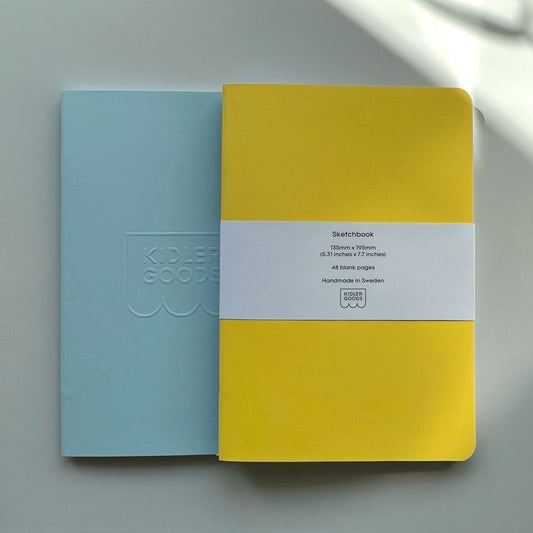 Sketchbook duo Yellow+Blue