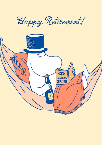 Moomin dad 'Happy Retirement' celebration card