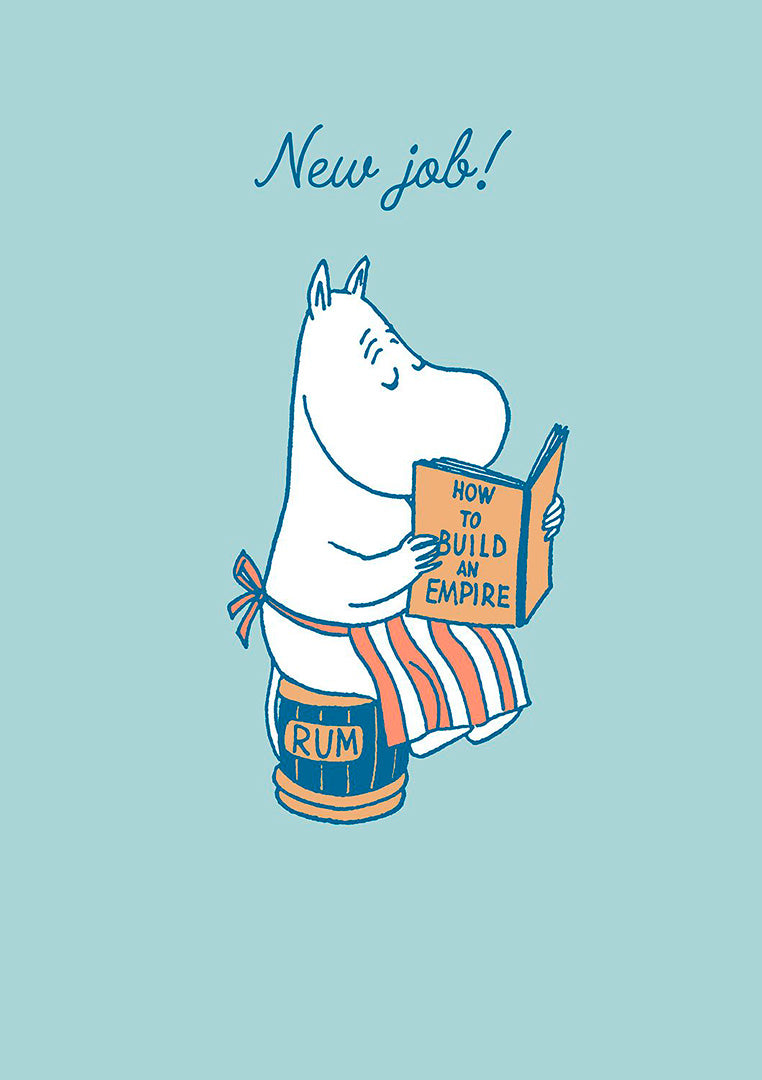 Moomin characters, mom 'New job' card with illustration