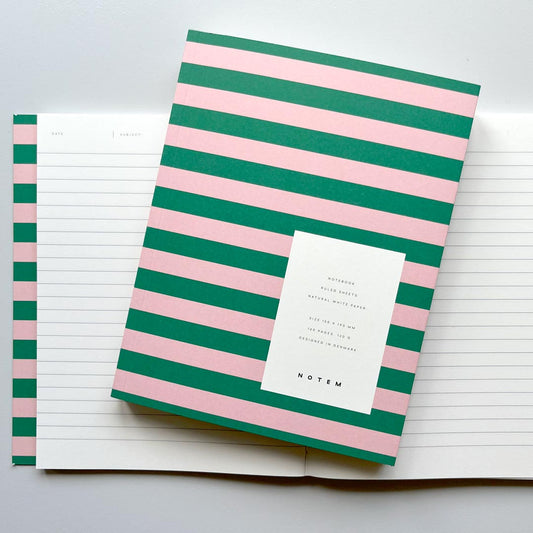 Uma Notebook Green & Rose