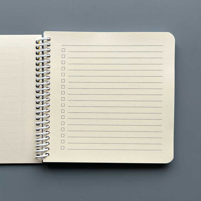 Wood cover Notebook - Black