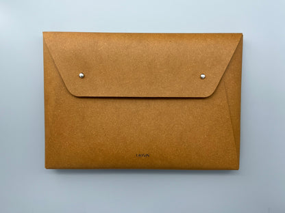 Envelope pouch bag large natural
