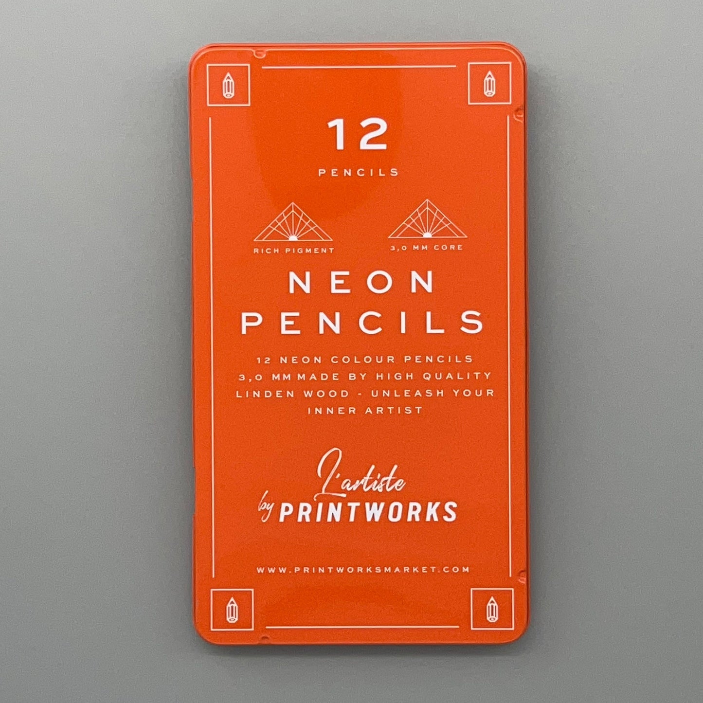 Colour pencils neon 12-set