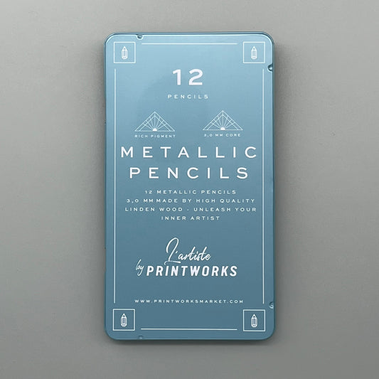 Colour pencils metallic 12-set