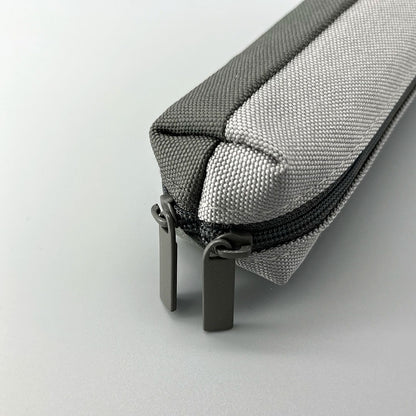 Duo coloured pencil case in light and dark grey