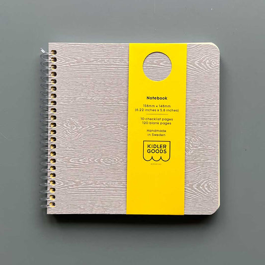 Wood cover Notebook - Gray